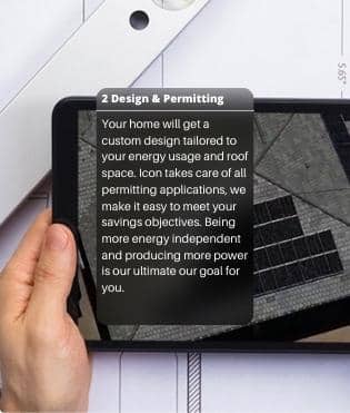 Icon Power Design & Permitting for solar tablet